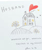 Sweet Drawing Husband Wedding Anniversary Card