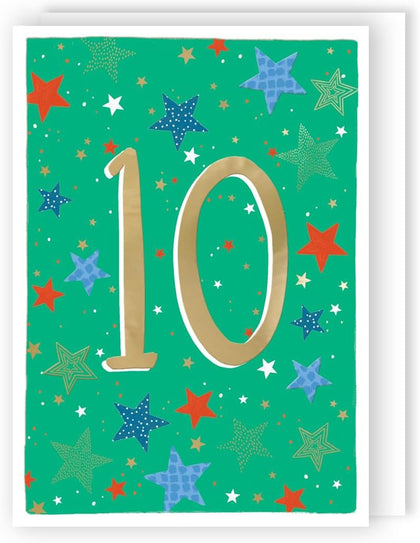 Contemporary Ten-Tastic Fun! Boy 10th Birthday Card