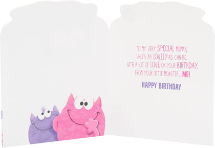 From Your Little Monster Design Mummy Birthday Card