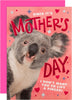 Funny Koala Design Mother's Day Card