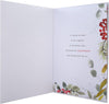 Classic Seasonal Foliage Design Boxed Christmas Card for Wife