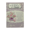 With Sympathy On Loss of Your Sister Flower Pot Design Card