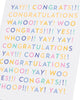 Colourful Text Design Congratulations Card for Him/Her/Friend