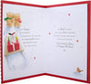 Cute Forever Friends Winter Love Design Boxed Christmas Card for Fiancée