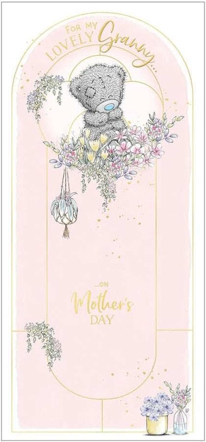 Bear Sitting In Flowers Lovely Granny Mother's Day Card