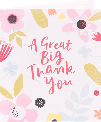 Pop-Up Floral Design Thank You Card