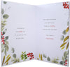 Classic Seasonal Foliage Design Boxed Christmas Card for Wife