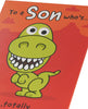 Dino Design Son Birthday Card