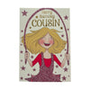 Cousin Female Juvenile Girl Skipping Design Birthday Card