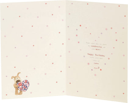 Boofle Cute Design And Heart Balloon Daughter Birthday Card