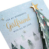 Classic Winter Scene with Tree Design Girlfriend Boxed Christmas Card