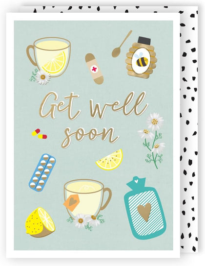 Contemporary Healing Magic Potion Get Well Soon Card