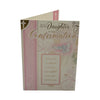 For Daughter Dove Pink Design Confirmation Religious Greeting Card