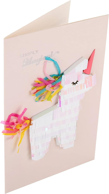 Unicorn Piñata Signature Design General Birthday Card