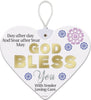 GOD BLESS YOU HeartFelts Hanging Plaque