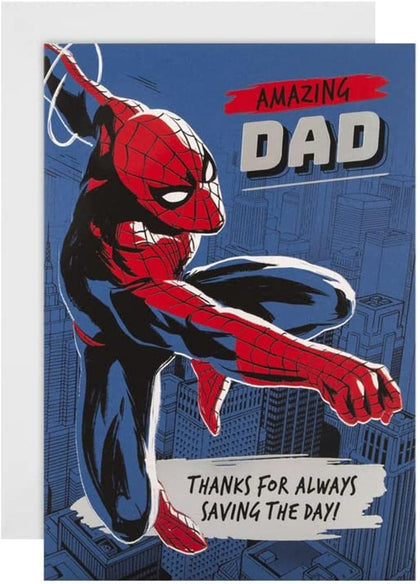 Amazing Dad Spiderman Design Father's Day Card