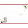 Bear Sitting Next To Snow Reindeer Godson Christmas Card