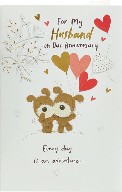 Lovely Design Husband Anniversary Card