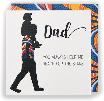 Kindred X Afrotouch Reach For The Stars Dad Birthday Card