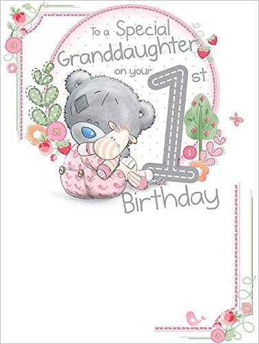 Me to You Happy 1st Granddaughter Birthday Card