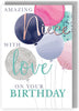 Love Magical Party Fun! Amazing Niece Birthday Card
