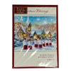 Pack of 6 Church Carols Design Christmas Cards