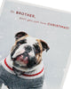 Dog Design Brother Christmas Card