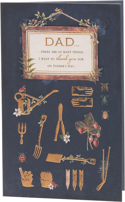 Gardening Icons Design Father's Day Card