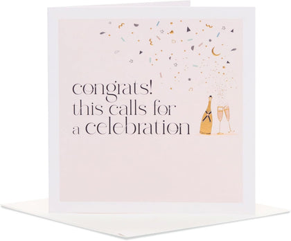 Champagne Design From The Camden Collection Congratulations Celebration Card