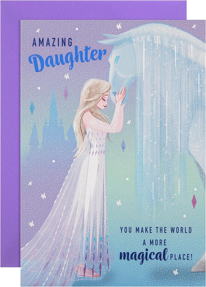 Disney Frozen Design with Activity Daughter Birthday Card