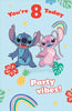 Disney Stitch & Angel Design 8th Birthday Card