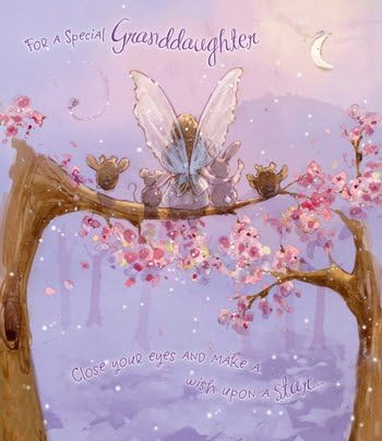 Fairy Design Granddaughter Birthday Card