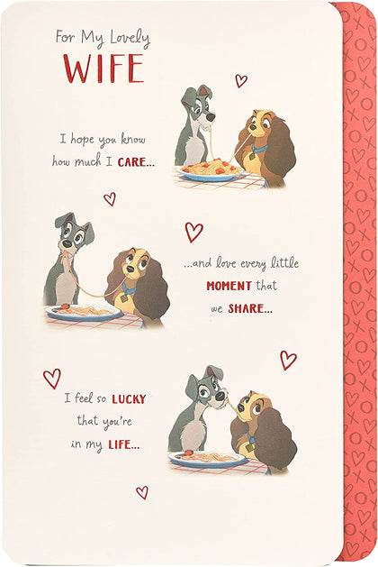 Lady and The Tramp Wife Birthday Card