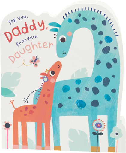 Adorable Design for Daddy from Your Daughter Father's Day Card