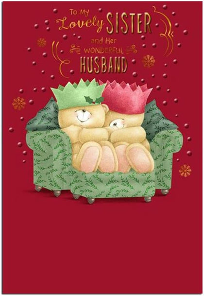 Forever Friends Sister & Husband Christmas Card