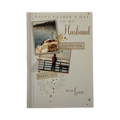 To My Husband Just For You Photographic Design Father's Day Card