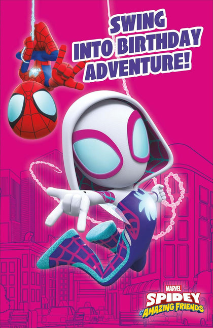 Marvel Ghost Spiderman Spidey Kids Birthday Card For Her