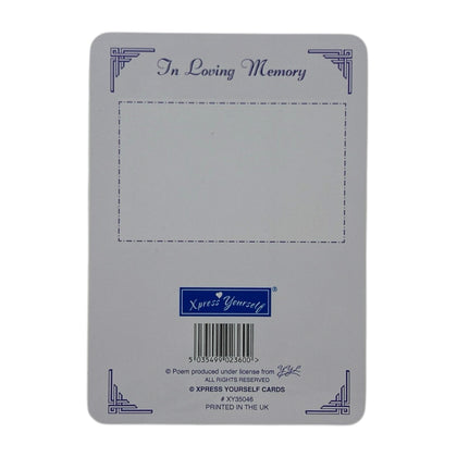 In Loving Memory Gone Too Soon Keepsake Graveside Card 