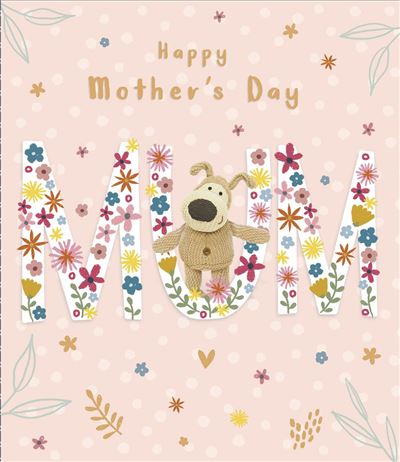 Floral Mum Letter Cute Boofle Mother's Day Card