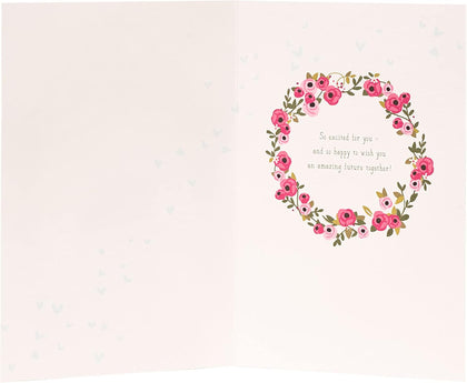 Detailed Design Wedding Congratulations Card for Him/Her/Friend