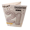 To a Special Daughter You’re 21 Balloon Boutique Greeting Card