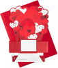 Pop Up Paper Wonder Musical Design Valentine's Day Card