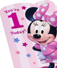 Disney Pink Design With Minnie Mouse 1st Birthday Card