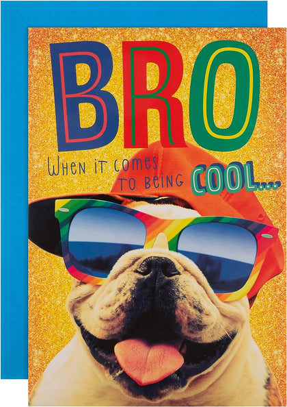 Funny Mad as Cheese Top Dog Design Brother Birthday Card