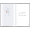 15TH CRYSTAL WEDDING ANNIVERSARY GREETINGS CARD