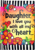 "Daughter, I Love You with All My Heart" Arts Little Keepsake Book Anytime Gift from Mom