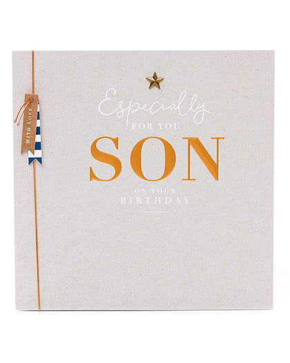 Star Attachment Sentimental Son Birthday Card