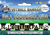 "No 1 FOOTBALL FAN!" 2.7m Black and White Football Banner