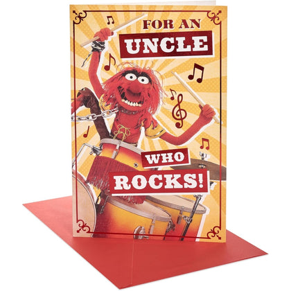 Disney The Muppets Animal & Drums Design Uncle Birthday Card