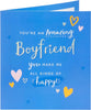 Sentimental Design Boyfriend Birthday Card